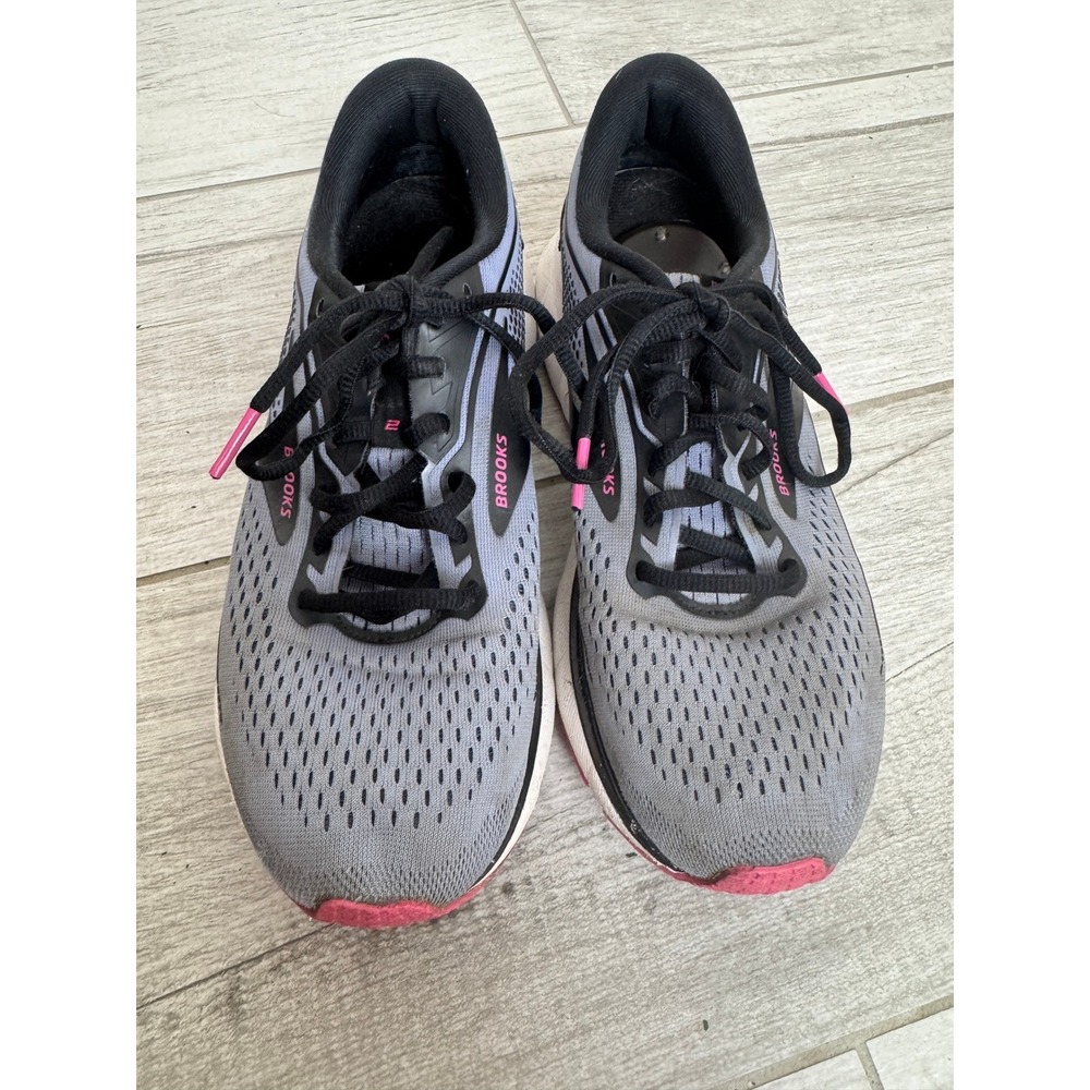 Brooks Trace 2 Women's Running Shoes Gray Pink Comfort Athletic Sneakers